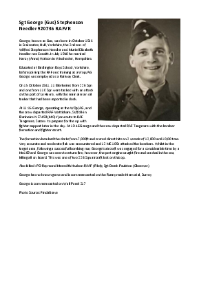 A preview of a PDF biography for Needler, George Stephenson